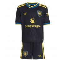 Manchester United Patrick Dorgu #13 Tredjedraktsett Barn 2025-26 Kortermet (+ Korte bukser)